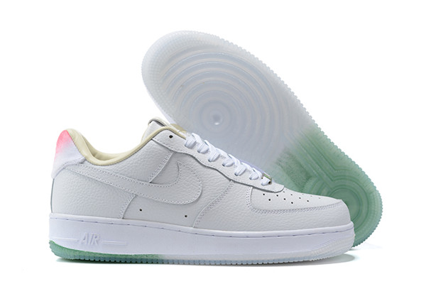 Women's Air Force 1 Low Top White Shoes 057